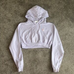 Champion lilac Cropped Hoodie Sweater